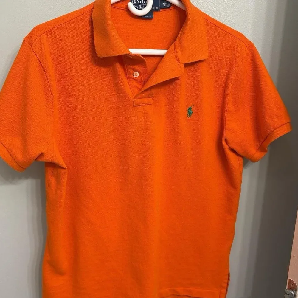 Orange Polo Ralph Lauren polo shirt Size LG
